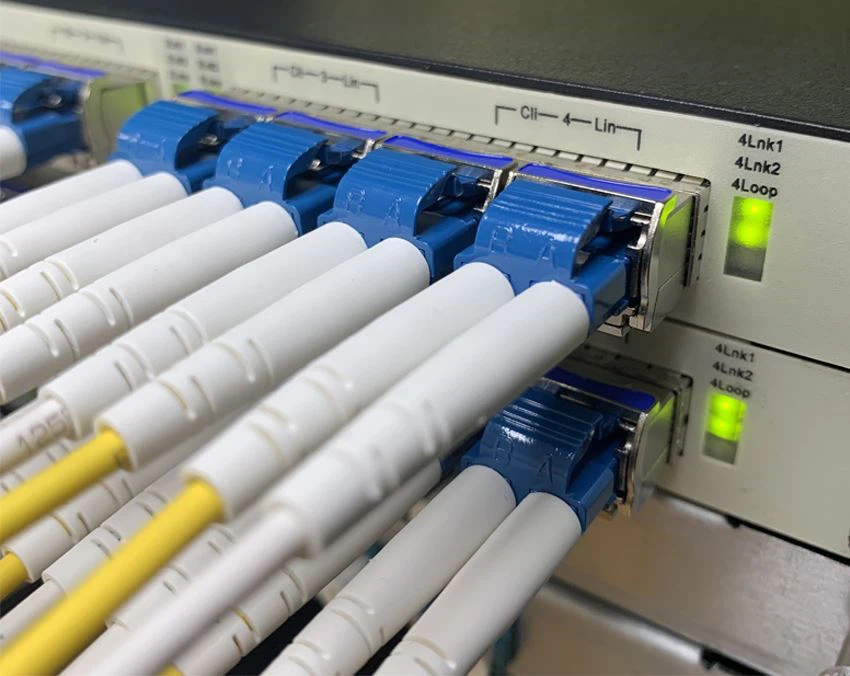 SFP port of the gigabit switch