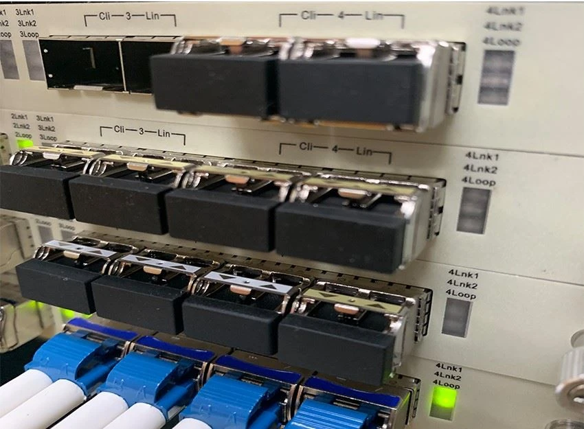 Connection of optical modules Connection of optical modules